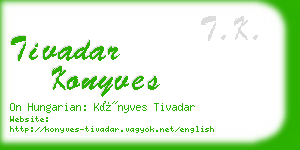 tivadar konyves business card